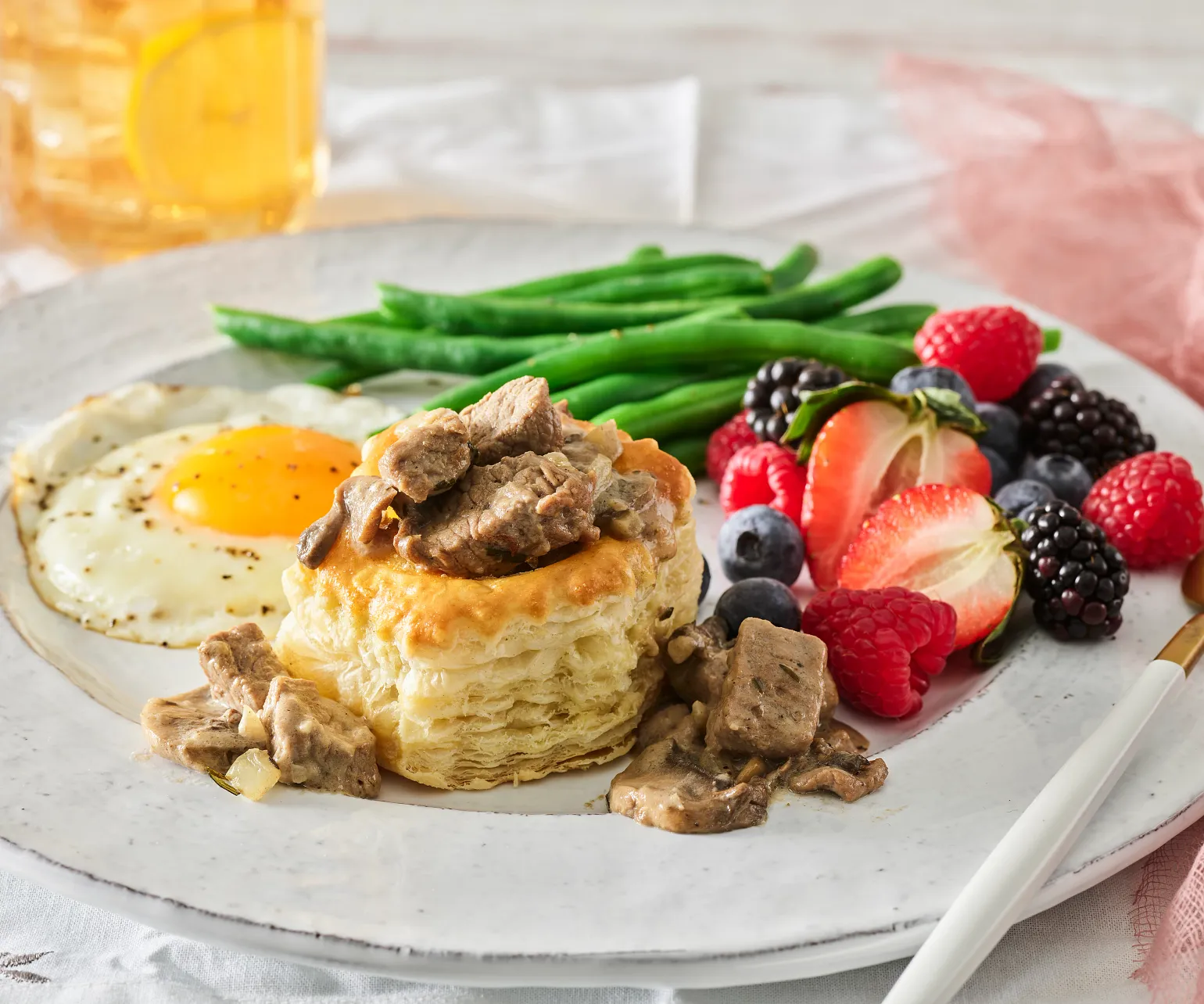 Creamy Beef Vol au Vents